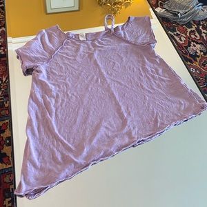 Free People, off the shoulder lilac top